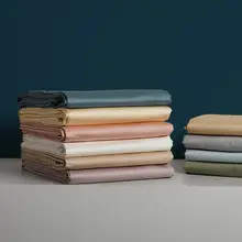 高級100サテン長綿コットンシーツ【シンプル無地・柔軟で滑らか】
