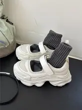 BAHONGLY メッシュデザイン 厚底スニーカー【女性用・通気性・カジュアル・夏用】