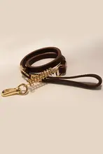 牛革製 大型犬用リード【真皮・中型犬対応・しっかりした作り】