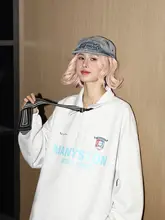 春秋用 レディース長袖ポロシャツ【プリント・スタンドカラー・カジュアルデザイン】