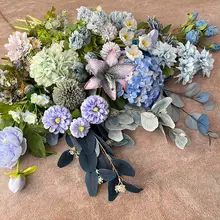 北欧風ブルー系造花【ウェディング用・インテリア装飾・撮影用】