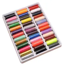 高品質な手縫い用ポリエステル糸39色ボックス【DIY用・缶の中に収納】