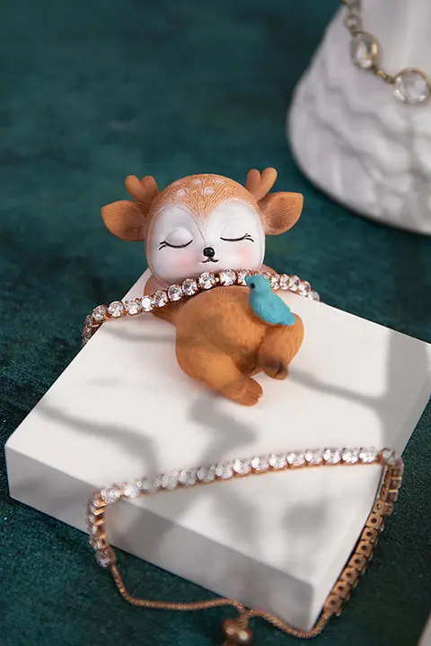 鹿の頭デザインのジュエリーディスプレイラック【ネックレス・イヤリング・リング収納用】