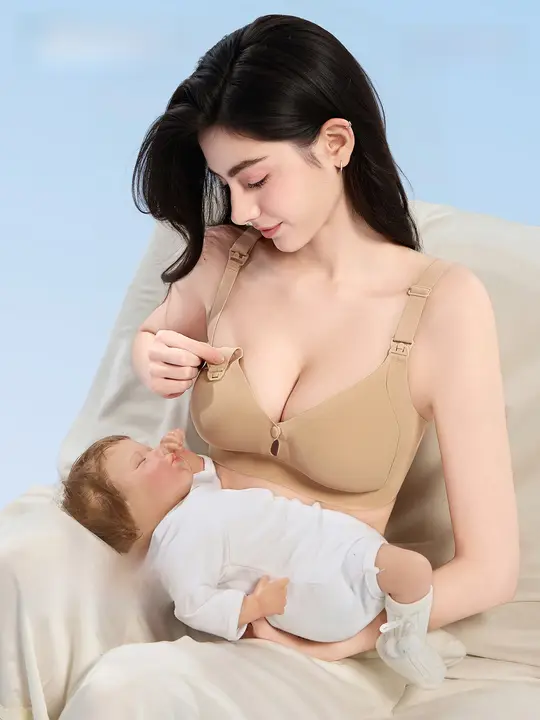 授乳対応ブラジャー【妊娠中・産後・下垂防止】