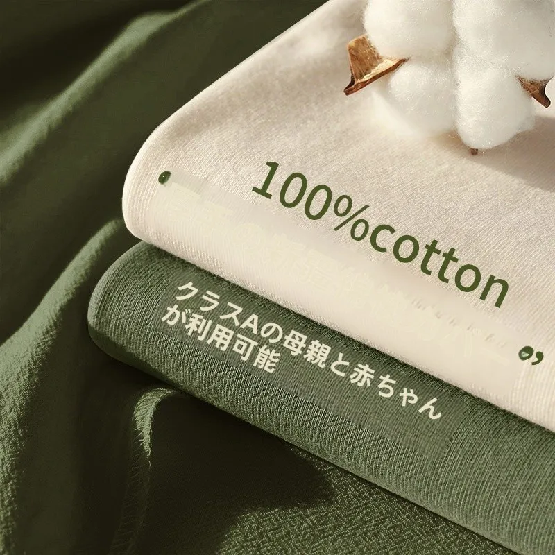夏用 コットン 枕カバー【全棉・子供用・洗濯機洗い対応】（セットアップ対応）