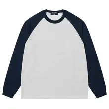 涼感素材の長袖Tシャツ【メンズ・アメリカンカジュアル・ゆったりフィット・肩落ちデザイン】