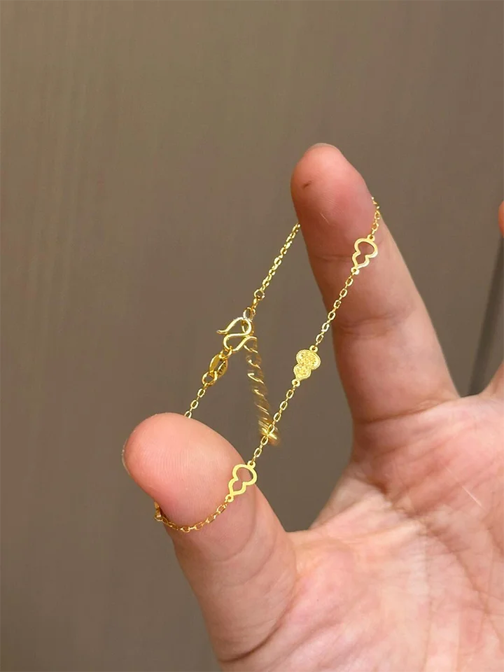 S925純銀製 フラワーハイビスデザインブレスレット【レトロスタイル・華やか】