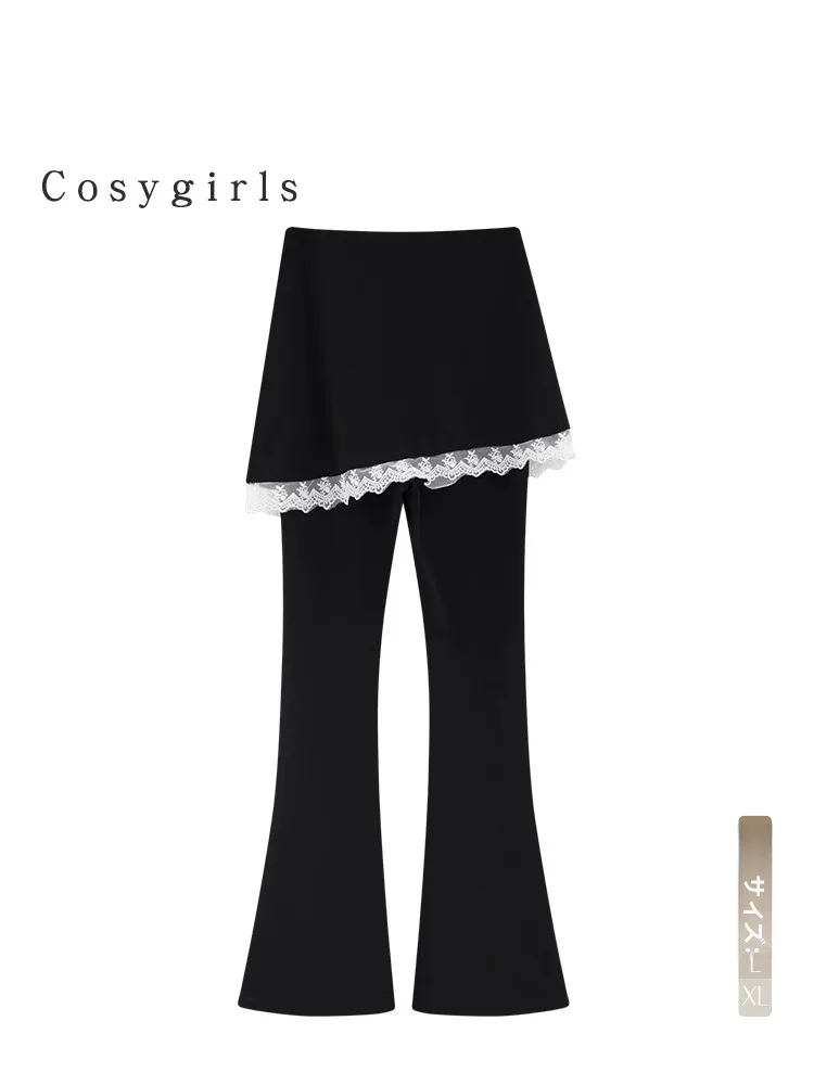 高腰フレアパンツ：cosygirlsの黒色ストレートデザインが通勤スタイルにどう活かされるか