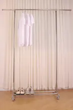 SUS304不锈鋼製 厚手衣類干しスタンド【上下調節可能・移動式・伸縮可能】