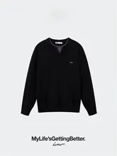 カラーリブニットセーター【ハニカム編み・おしゃれな重ね着スタイル】（セットアップ対応）