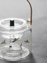 大容量ガラス製急須【耐熱・全自動蒸茶器・電陶炉対応】