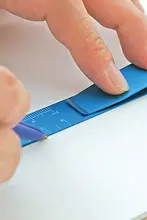 レトロメタル直尺【アルミ合金・文房具・ブックマーク兼用】