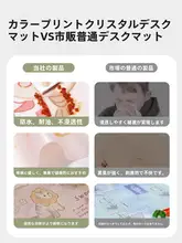 子供用デスクマット【ソフトガラス・学習用・地図デザイン・デスク保護用】