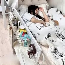 学生寮用床脇スペース拡張ボード【収納ラック・穴あけ不要・引っ掛け式】