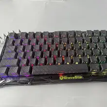 カーボンファイバー模様のサイド刻印透過光マグネットスイッチキーボードキャップ【PBT素材・タマイズ可能】