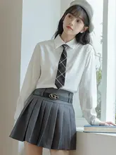 女子用白シャツ【JK制服・秋冬用・フリース裏地・長袖】