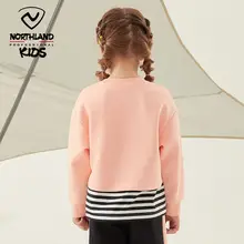 おしゃれな子供用フードなしスウェットシャツ【カジュアル・女の子用・春秋用・アニメデザイン】（セットアップ対応）