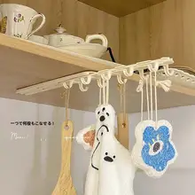 多機能伸縮可能な吊り下げハンガー【打孔不要・学生向け・棚下収納用】