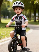 夏用子供用バランスバイク専用ライディングウェア【短袖・自転車・レーシング・スケート競技対応】（セットアップ対応）
