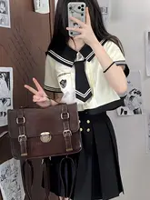 レトロなデザインの女子用JK制服風リュック【学院スタイル・ダブルショルダー】
