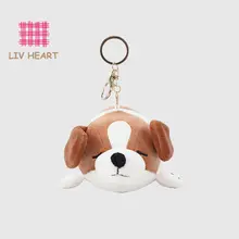 ぬいぐるみ バッグチャーム コッカースパニエル 犬 もこもこ キーホルダー プレゼント 「LIVHEART」