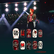 高品質手作り応援ネイル【権志龍・SBS歌謡大戦・インスパイアデザイン】