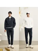 ZINGCHEN メンズニットスポーツパンツ【ダブルサイド構造・四方向ストレッチ・ウエストゴム】