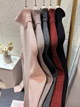 シームレスニットハイネックインナーセーター【秋冬用・極上の柔らかさ・光沢感あり】