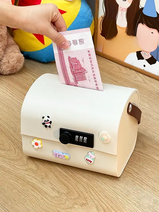子供用 コインバンク【クリエイティブデザイン・セキュリティ機能・現金収納可能】