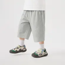 男の子用 夏用カジュアル七分丈パンツ【涼感素材・薄手】