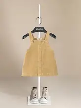 女児用コーデュロイサロペットスカート【可愛いデザイン・プリンセススタイル・イギリス風】（セットアップ対応）