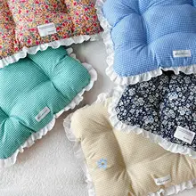 春夏用のフラワープリントペットマット【薄手・コットン麻・テディベアや猫用】