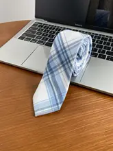 学院風の青いストライプネクタイ【手作り・日系シャツアクセサリー・優しい制服】