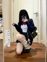 高腰プリーツスカート【女子用・JK制服スタイル・秋冬用・シャツ付き】（セットアップ対応）