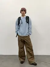 粗編みデザインの秋冬用暖かニットトップス【ウール製・カジュアルスタイル】