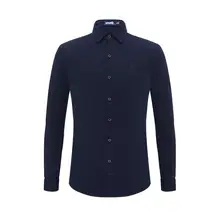 極上の柔らかさの長袖シャツ【ブルー・カジュアル・春用】