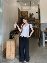 バタフライリボン付き短袖シャツ【夏用・ジョイントデザイン・カジュアルパンツ】（セットアップ対応）