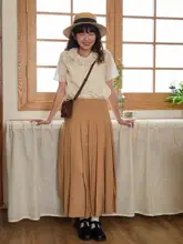 女性用 中長丈のプリーツスカート【極上の柔らかさ・スタイルアップ効果】（セットアップ対応）