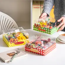 子供の日用のカートン製ケーキ包装ボックス【デコレーション・スイーツ用・祝祭仕様】