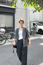 MsDidion ラムウール・ヤクウール混合 カーディガン【秋冬用・ルーズフィット】