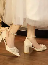美しい花モチーフの赤い結婚式用ハイヒール【中式デザイン・疲れにくい・高級感】
