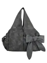 SIWEOL107 バタフライリボンショルダーバッグ【大容量・サイドハンドバッグ・フリース素材】