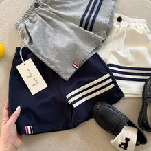 子供用コットン製ショートパンツ【夏用・ゆったりしたデザイン・男女兼用】（セットアップ対応）