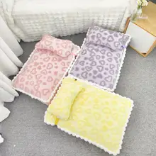 ふわふわ毛布の猫ベッド【枕付き・保温・洗濯可能・プリンセスデザイン】