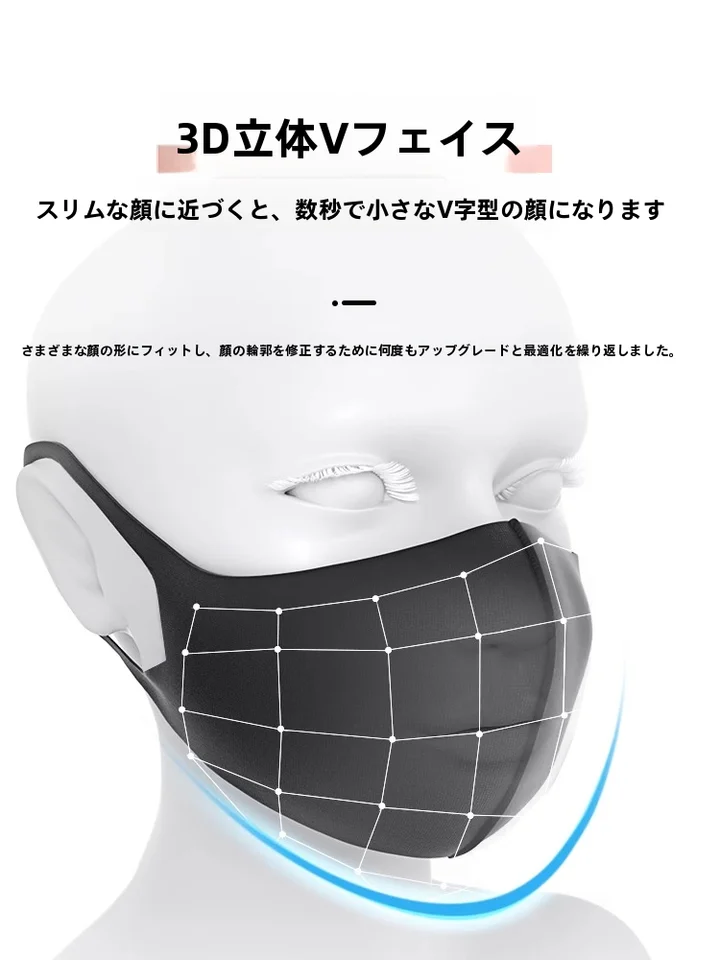 立体デザインの男女兼用洗えるマスク【UVカット・防塵・通年仕様】