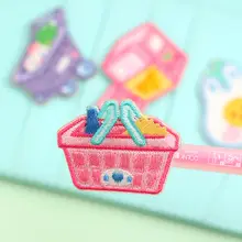 カートゥーン刺繍装飾シール【自粘布・手帳や衣類に対応】