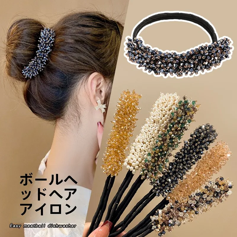 水晶風マルチヘアアレンジ器：こなれポニーテール・つまみ細工風ヘアアレンジの簡単実現法