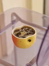可愛いリンゴ型陶器カップ【家庭用・コーヒーカップ・プレゼント対応】