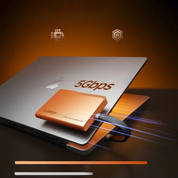 Orico ポータブルSSD 外付け 高速転送 Type-C スマホ/PC対応 データ保存 バックアップ コンパクト 「ORICO」