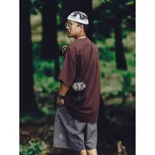夏用アメリカンストリートスタイルのコットンTシャツ【ゆったりフィット・レトロデザイン・短袖】